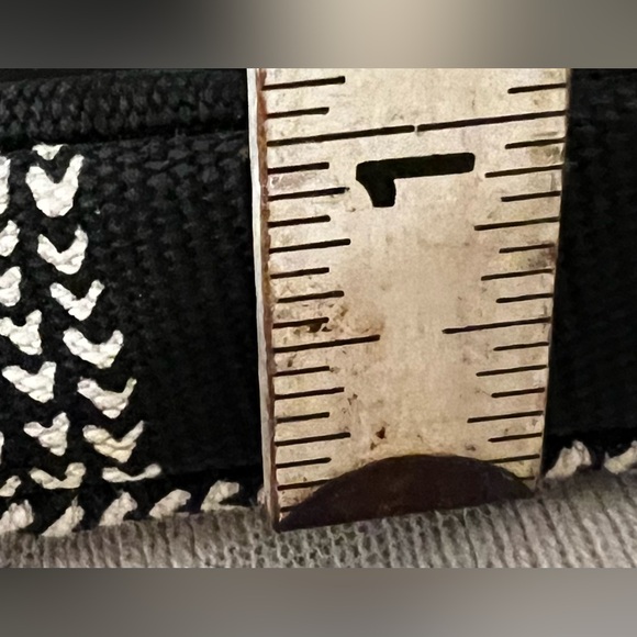 FOSSIL Fiona Crossbody Bag Black White Geometric Pattern Brown Leather Strap - Picture 15 of 15